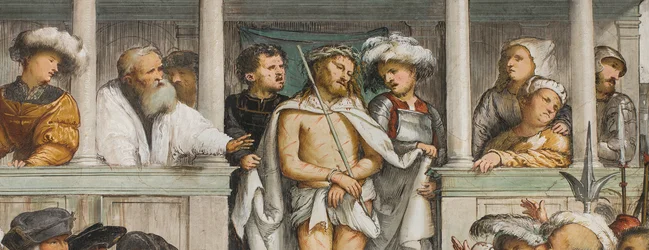 Zentrales Kirchenschiff, vierter südlicher Spann, Hecce Homo, Girolamo Romanino