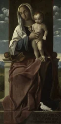 Thronende Madonna mit Kind