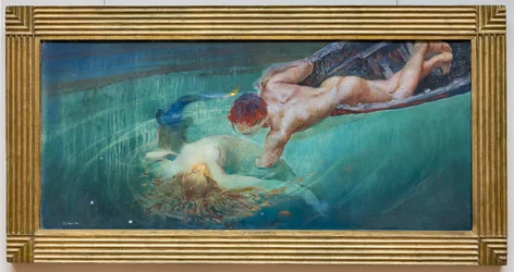 Meerjungfrau oder Grüner Abgrund, ca. 1900