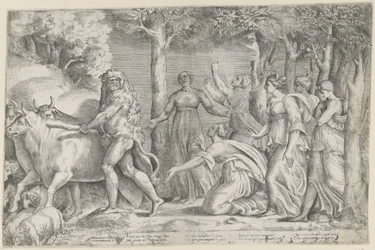 Herkules raubt die Rinder des Geryon