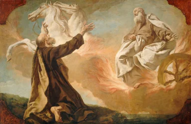 Elija wird in einem Feuerwagen aufgenommen, c.1740-1755