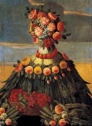 Frühling. Gemälde aus der Werkstatt von Giuseppe Arcimboldo (Arcimboldi)