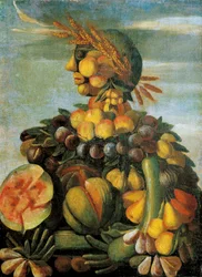 Der Sommer, Gemälde aus der Werkstatt von Giuseppe Arcimboldo (Arcimboldi)