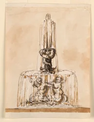 Entwurf für einen Brunnen