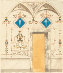 Pompejanische Wanddekoration