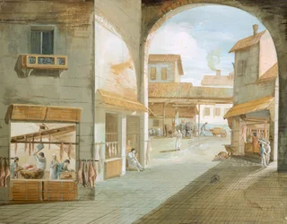 Die Metzgerei, von Giuseppe Bernardino Bison, Italien