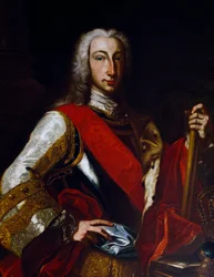 Porträt Karls III. von Bourbon (1716-1788), König von Spanien, zuvor als Karl VII. König von Neapel