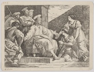 Christus sitzend predigend