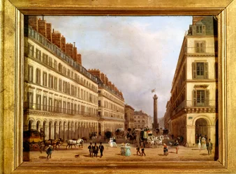 Die Rue Castiglione in Paris im Jahr 1829