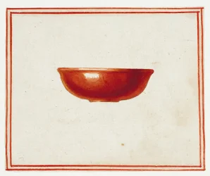 Rote Untertasse