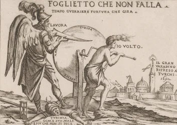Eine Allegorie in Bezug auf das Schicksal der Türken, ca. 1692
