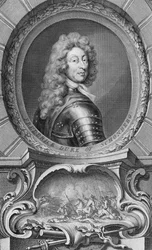 Friedrich, Herzog von Schomberg (1615-90), graviert von Jacobus Houbraken (1698-1780)