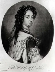 Porträt von Barbara Villiers, Herzogin von Cleveland (1641-1709) graviert von J. Smith