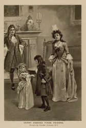 Illustration für Die Geschichte von Henry Esmond von Thackeray (Lithografie)