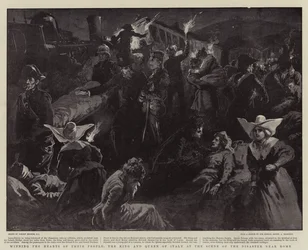 Die Herzen ihres Volkes gewinnen, der König und die Königin von Italien an der Unglücksstelle bei Rom