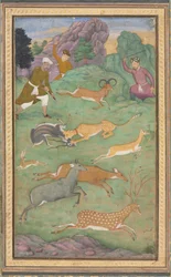 Antilopen- und Hirschjagd, um 1602-1604