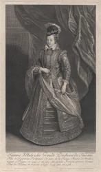 Porträt von Johanna von Österreich, Großherzogin der Toskana, ca. 1707