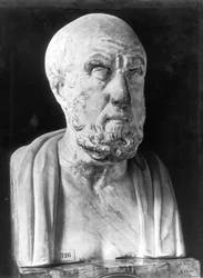 Büste des Hippokrates (ca. 460-ca. 377 v. Chr.) (Marmor)