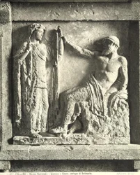 Zeus und Hera, Metope vom Tempel E in Selinunt, Sizilien