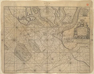 Karte der Nordsee, gewidmet 