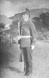 Farbsergeant, The Connaught Rangers, um 1880