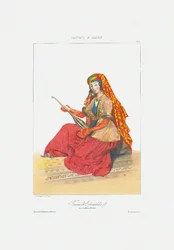 Frau von Shamakhy aus: Szenen, Landschaften, Sitten und Kostüme des Kaukasus, 1840