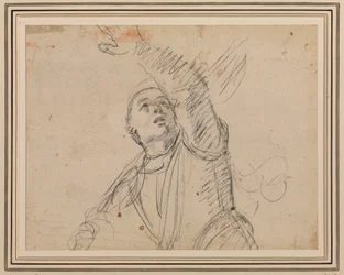 Guercino - Ein Soldat, nach dem Soldaten in An. Carraccis Auferstehung, Maisons-Lafitte