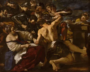 Simson wird von den Philistern gefangen genommen, 1619