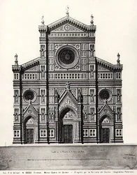 Entwurf für die Fassade von Santa Maria del Fiore oder Duomo in Florenz