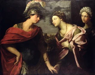 Aeneas verabschiedet sich von Dido, ca. 1630