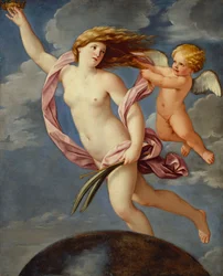 Fortuna mit einer Krone