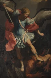 Der Erzengel Michael besiegt Satan