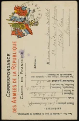 Autographierte Postkarte an Jean Mollet, 31. Juli 1915