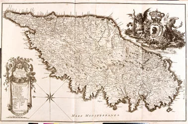 Karte von Korsika (Frankreich)