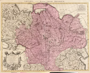Karte der Tartarei (Zentralasien, Sibirien, Turkestan, Mongolei und Mandschurei)