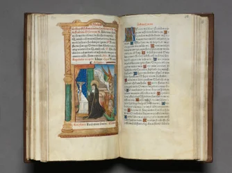 Gedrucktes Stundenbuch (Gebrauch von Rom): fol. 85r, Dominikanische Nonne