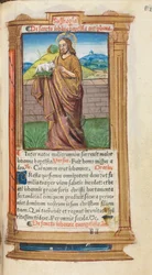 Gedrucktes Stundenbuch (Gebrauch von Rom): fol. 98r, Johannes der Täufer