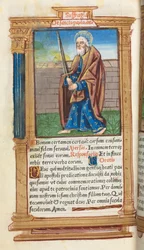 Gedrucktes Stundenbuch Gebrauch von Rom: fol. 99v, St. Paul, 1510