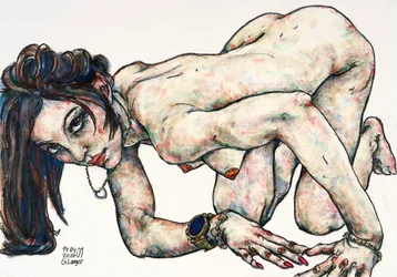 Weiblicher Akt, Auf Augenhöhe