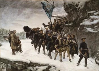 Heimbringen des Leichnams von König Karl XII. von Schweden