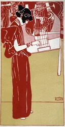 Musik - Zeichnung von Gustav Klimt, Anfang 20. Jahrhundert
