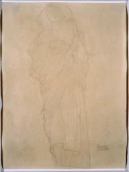 Studie einer Frau für "Jurisprudenz", ca. 1903