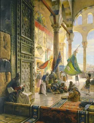 Vorhof der Umayyaden-Moschee, Damaskus, 1890