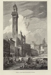 Das Rathaus von Siena