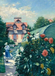Dahlien, Garten in Petit Gennevilliers