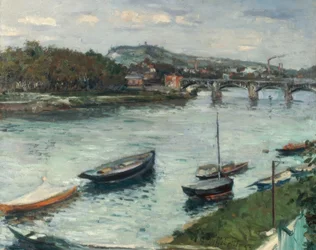Das Ufer und die Brücke von Argenteuil