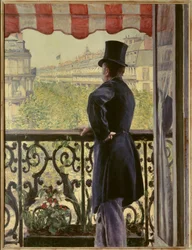 Der Mann auf dem Balkon (Detail)