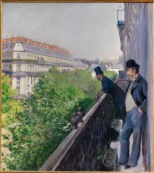 Ein Balkon am Boulevard Haussmann