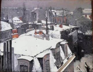 Ansicht der Dächer (Schneeeffekt)