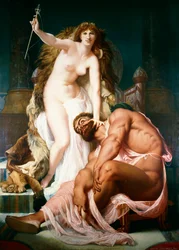 Herkules zu Füßen der Omphale, 1861
